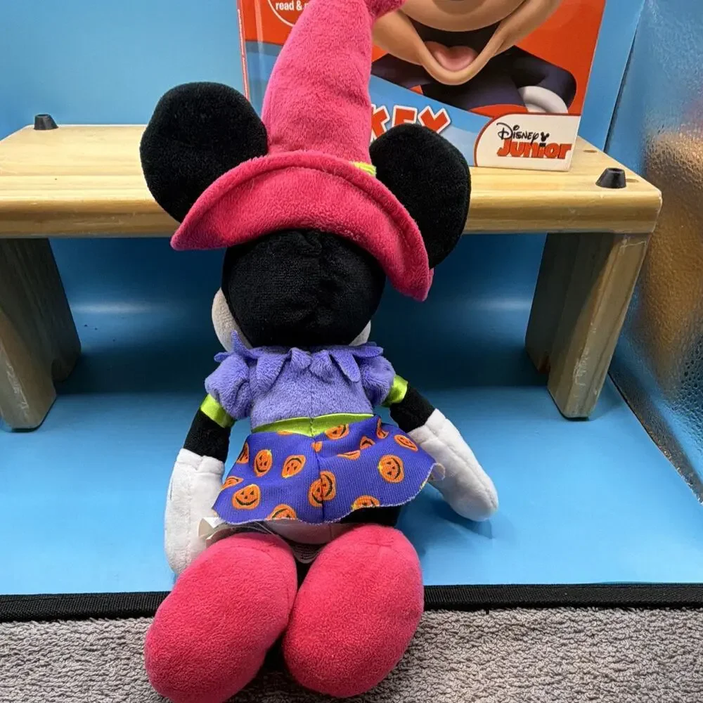 Disney Minnie Mouse Halloween Witch Plush , and play with Mickey book.